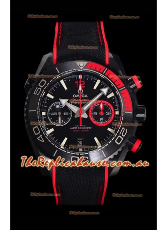 Omega Super Clone Planet Ocean 600M Chronograph Black Ceramic Replica Watch