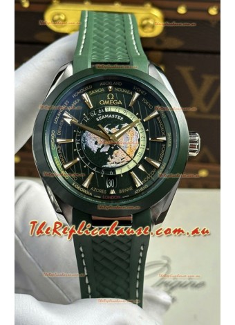 Omega Seamaster Aqua Terra 150M Worldtime Rubber Strap Swiss Replica Watch