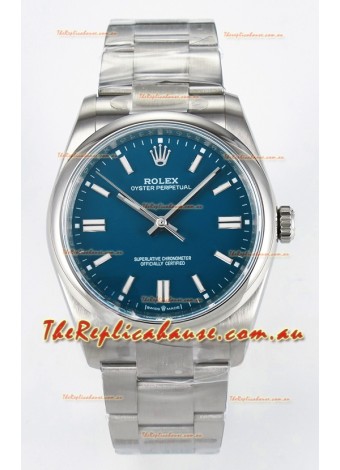 Rolex Oyster Perpetual Super Clone REF#126000 36MM Blue Dial Swiss Replica