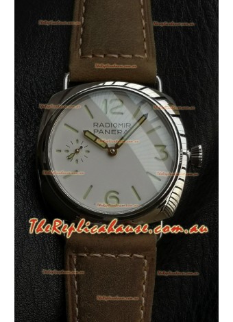Panerai Super Clone Radiomir PAM1384 Swiss Replica Watch - 45MM White Dial 
