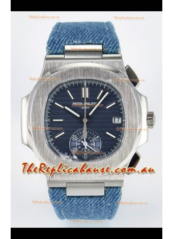 Patek Philippe Nautilus 5980/60G-001 Blue Dial Fabric Strap