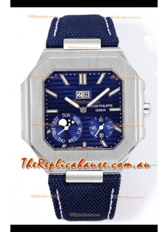 Patek Philippe Cubitus 5822 904L Steel Casing Blue Dial Swiss Replica Watch