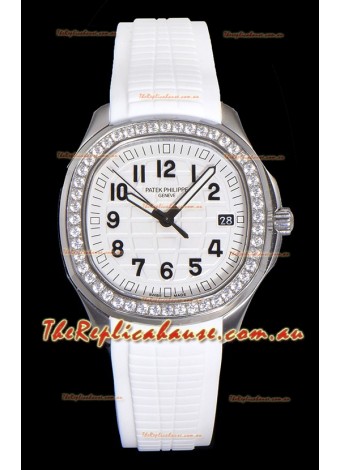 Patek Philippe Super Clone Aquanaut Stainless Steel White Dial 38.5MM Watch 