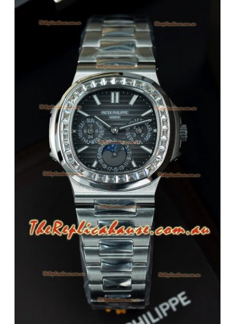Patek Philippe Nautilus 5740 Perpetual Calendar Stainless Steel Grey Dial Swiss Replica Watch