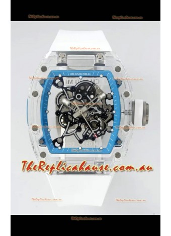 Richard Mille RM055 Transparent Sapphires Casing with Genuine Tourbillon Super Clone Watch