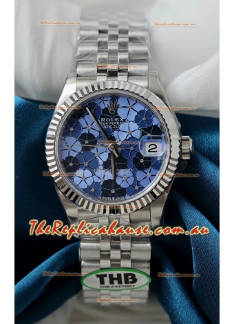 Rolex Datejust Cal.3235 Movement Super Clone Stainless Steel 31MM Motif Dial Watch 