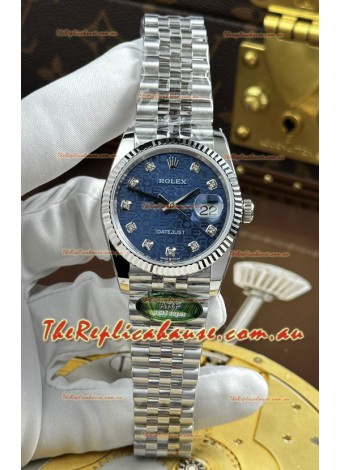 Rolex Datejust Super Clone Cal.3235 Blue Computer Dial Steel Casing Watch 36MM