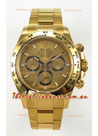 Rolex Daytona Super Clone 116508 Yellow Gold - Gold Dial Original Cal.4131 Movement
