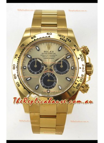 Rolex Daytona Super Clone 116508 Yellow Gold - Gold Dial Original Cal.4131 Movement
