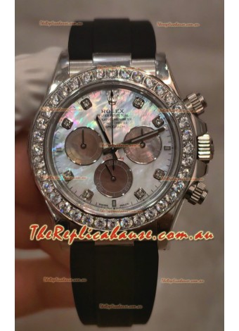 Rolex Daytona Super Clone Steel Casing Cal.4131 Movement Watch Custom Sapphires Bezel