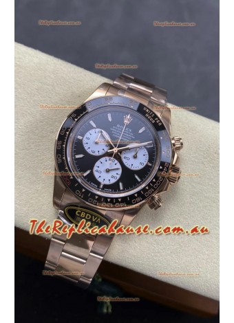 Rolex Daytona Super Clone 126525 Le Mans Edition Rose Gold Black Dial Original Cal.4132 Movement