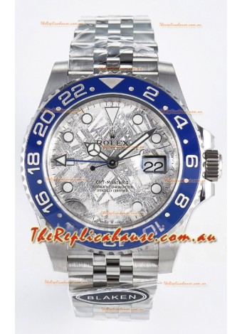 Rolex GMT Masters II Super Clone 126716 "Blaken" 904L Steel Meteorite Dial Watch 