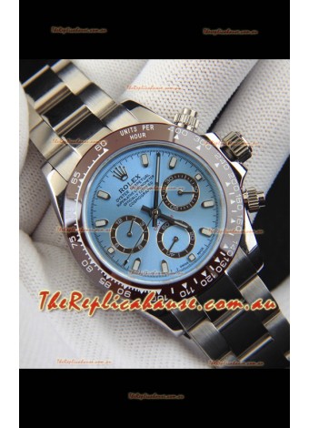 Rolex Daytona Japanese Movement Replica Watch in Ice Blue Dial - Ceramic Bezel 
