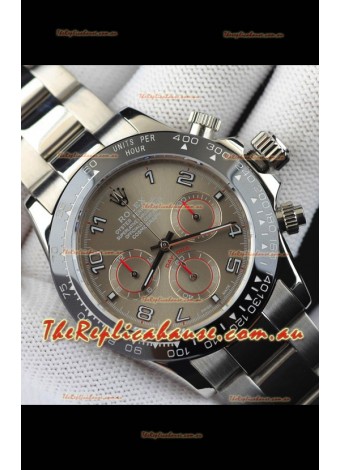 Rolex Daytona Japanese Movement Replica Watch in Grey Dial - Ceramic Bezel 
