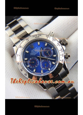 Rolex Daytona Japanese Movement Replica Watch in Blue Dial 