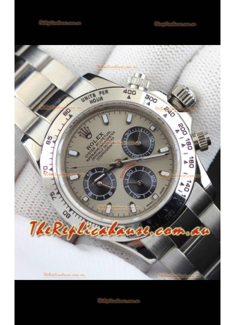 Rolex Daytona Japanese Movement Replica Watch in Grey Dial 