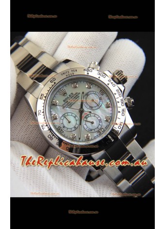 Rolex Daytona Japanese Movement Replica Watch in Mother of Pearl Dial 