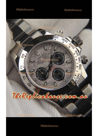 Rolex Daytona Japanese Movement Replica Watch in Meteorite Pattern Dial
