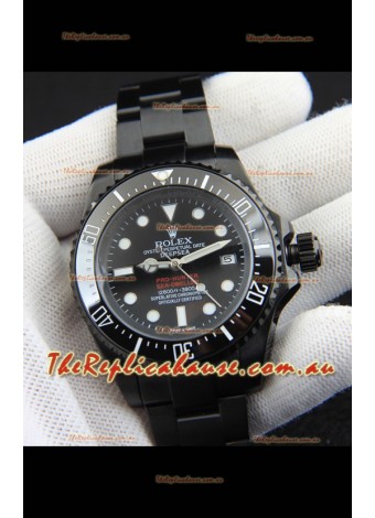 Rolex Sea Dweller Japanese Movement Replica Watch Black Dial 44MM