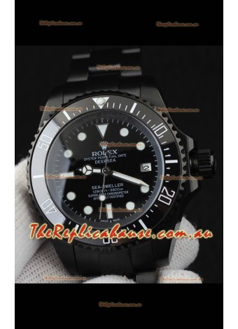 Rolex Sea Dweller Japanese Movement Replica Watch Black Dial 44MM