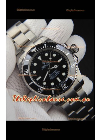 Rolex Submariner No-Date Japanese Replica Watch 904L Steel Black Dial