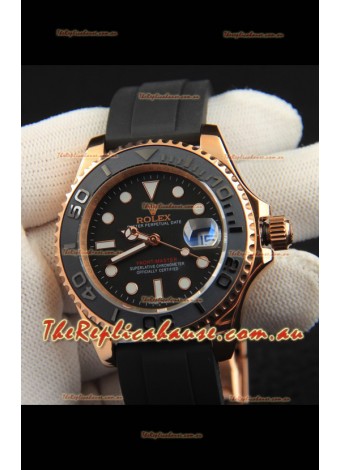 Rolex Yachtmaster Everrose Gold Japanese Replica Watch - 40MM