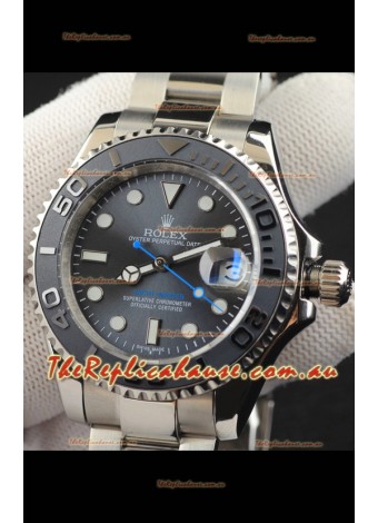 Rolex Yachtmaster Stainless Steel Japanese Replica Watch - 40MM - Grey Dial 