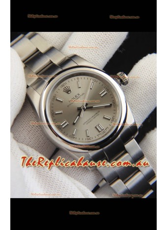 Rolex Oyster Perpetual Japanese Movement Replica Watch 36MM - Grey Dial