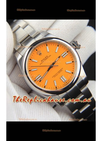Rolex Oyster Perpetual Japanese Movement Replica Watch 41MM - Yellow Dial