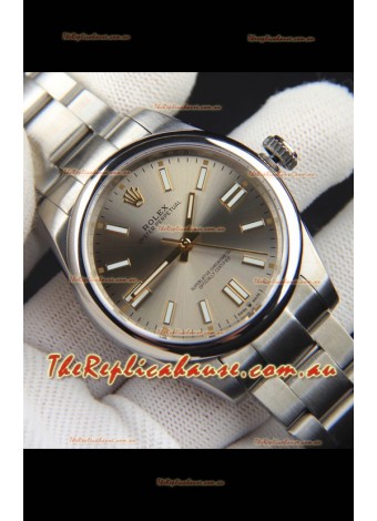 Rolex Oyster Perpetual Japanese Movement Replica Watch 41MM - Grey Dial