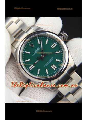 Rolex Oyster Perpetual Japanese Movement Replica Watch 41MM - Green Dial