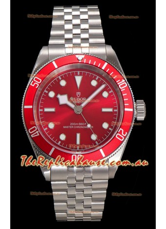Tudor Black Bay Super Clone Edition Red Dial Swiss Replica Watch 