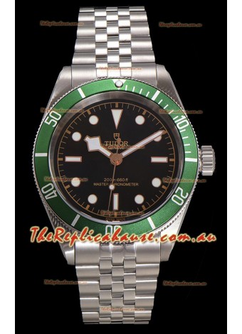 Tudor Black Bay Super Clone Harrods Edition Green Dial Swiss Replica Watch 