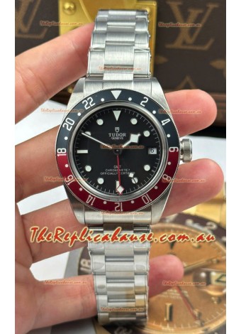 Tudor Black Bay Super Clone GMT Edition Black Dial Swiss Replica Watch 