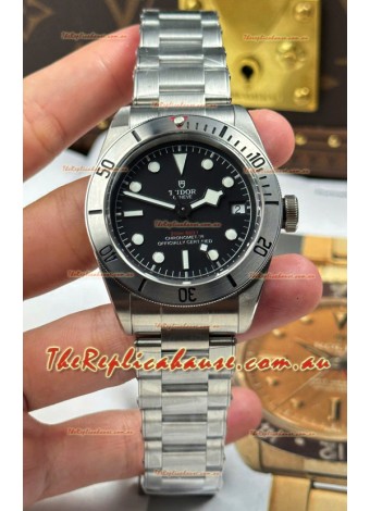 Tudor Black Bay Super Clone Steel Edition Black Dial Swiss Replica Watch 