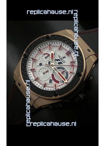 Hublot Big Bang King Power F1 Swiss Watch in Gold Case