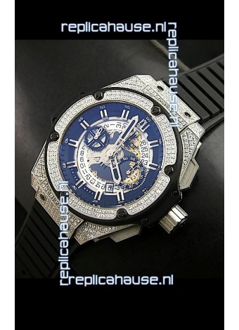 Hublot Big Bang King Power Skeleton Steel with Diamonds