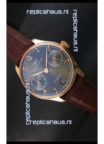 IWC Portugieser IW500702 Swiss Automatic Watch in Grey Dial - Updated 1:1 Mirror Replica 