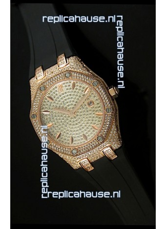Audemars Piguet Royal Oak LADY Replica Watch in Diamonds Dial Edition