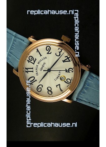 Franck Muller Master of Complications Liberty Japanese Watch Blue Strap