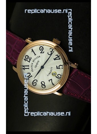 Franck Muller Master of Complications Liberty Japanese Watch Maroon Strap