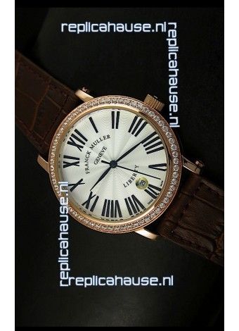 Franck Muller Master of Complications Liberty Japanese Watch in Brown Strap