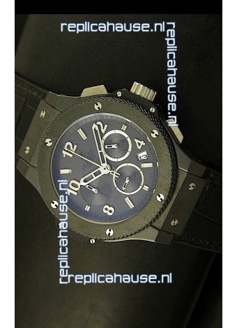 Hublot Big Bang Black Ceramic Case Watch in Quartz Movement