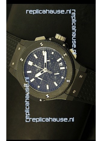 Hublot Big Bang Black Ceramic Case Watch in Quartz Movement
