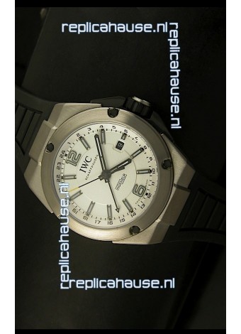IWC Ingenieur Full Titanium Swiss Replica Watch in White Dial