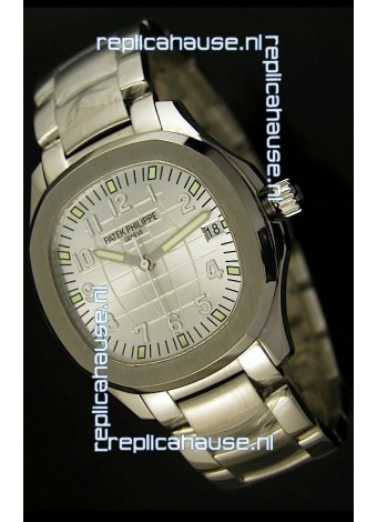 Patek Philippe 5167 Aquanaut Jumbo Swiss Replica Watch - 1:1 Mirror Replica White Dial