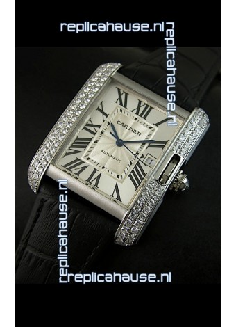 Cartier Tank Swiss Replica Watch 1:1 Mirror Replica Watch - Steel Casing