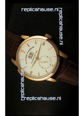 A.Lange & Sohne Reguliert Manual Handwind Watch in Pink Gold Case