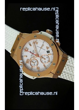 Hublot Big Bang Pink Gold Casing Swiss Watch 40MM - 1:1 Mirror Replica 