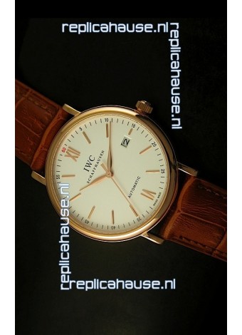IWC Portofino Automatic Pink Gold Top Grade Japanese Replica Watch